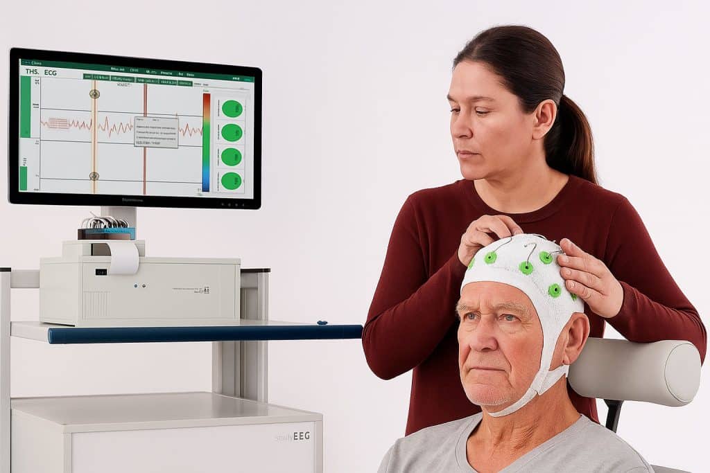 Setting up EEG patient