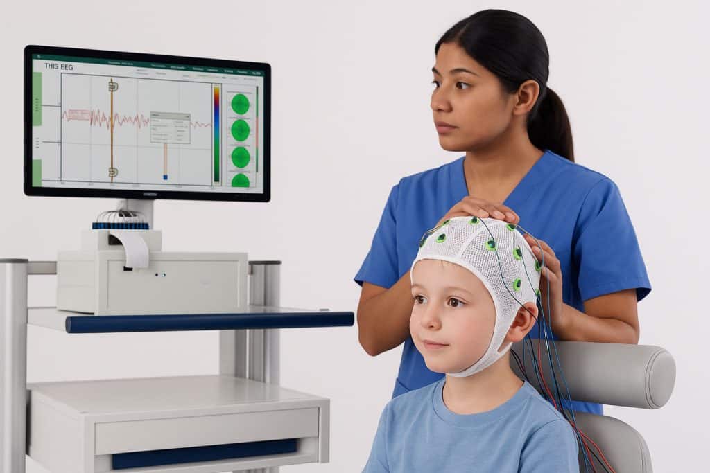 Child EEG setup
