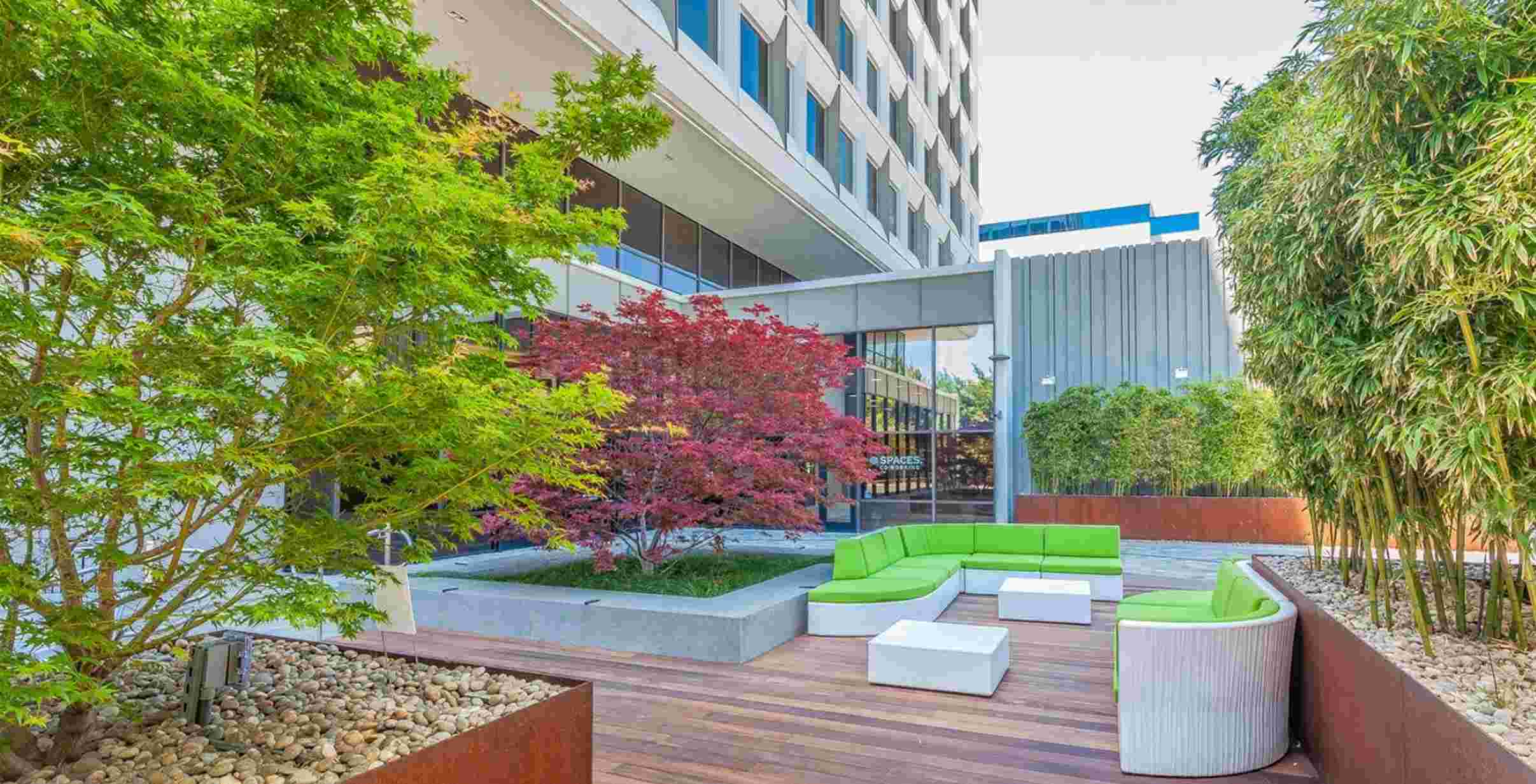 Courtyard at the Brain Wellness Center building in San Jose