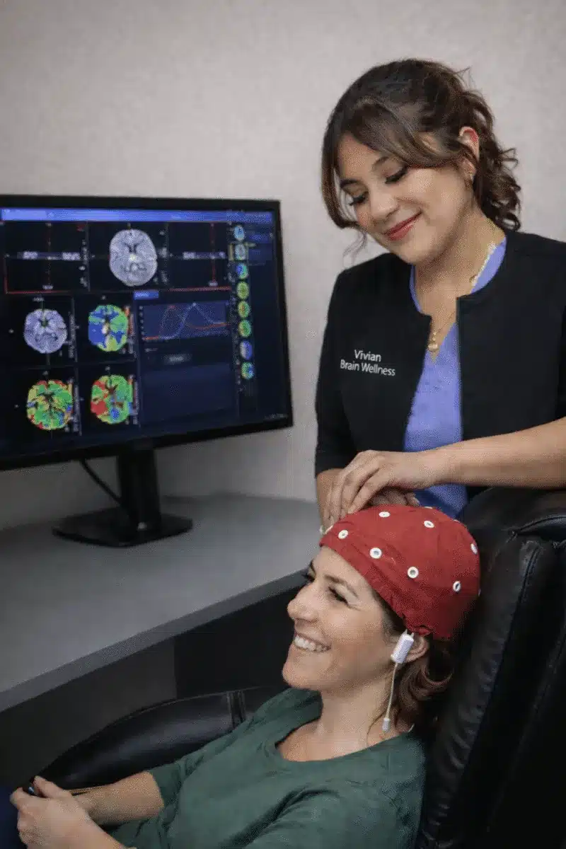 qEEG brain mapping session at Brain Wellness Center
